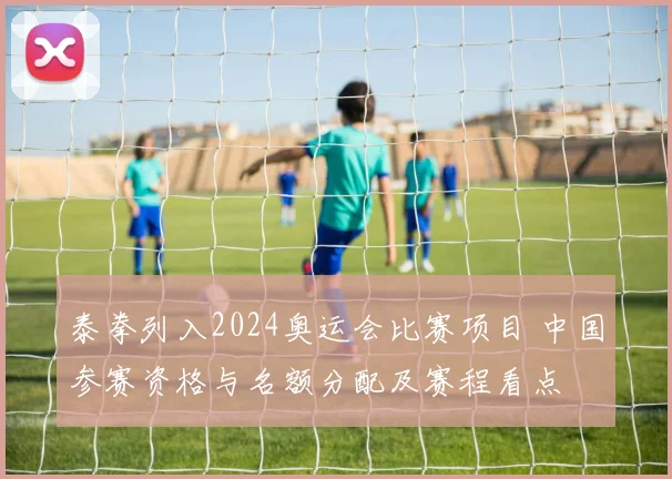 泰拳列入2024奥运会比赛项目 中国参赛资格与名额分配及赛程看点